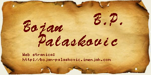 Bojan Palasković vizit kartica